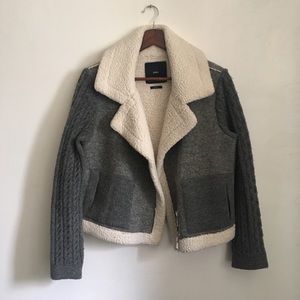 ZARA SHEARLING WINTER COAT FREE PEOPLE TOPSHOP